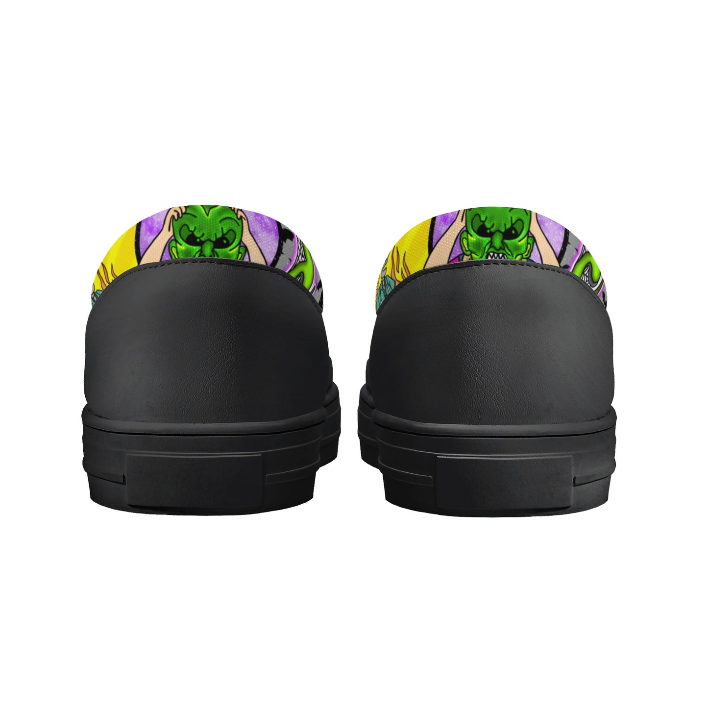 Halloween Patchwork Womens Slip On Shoes