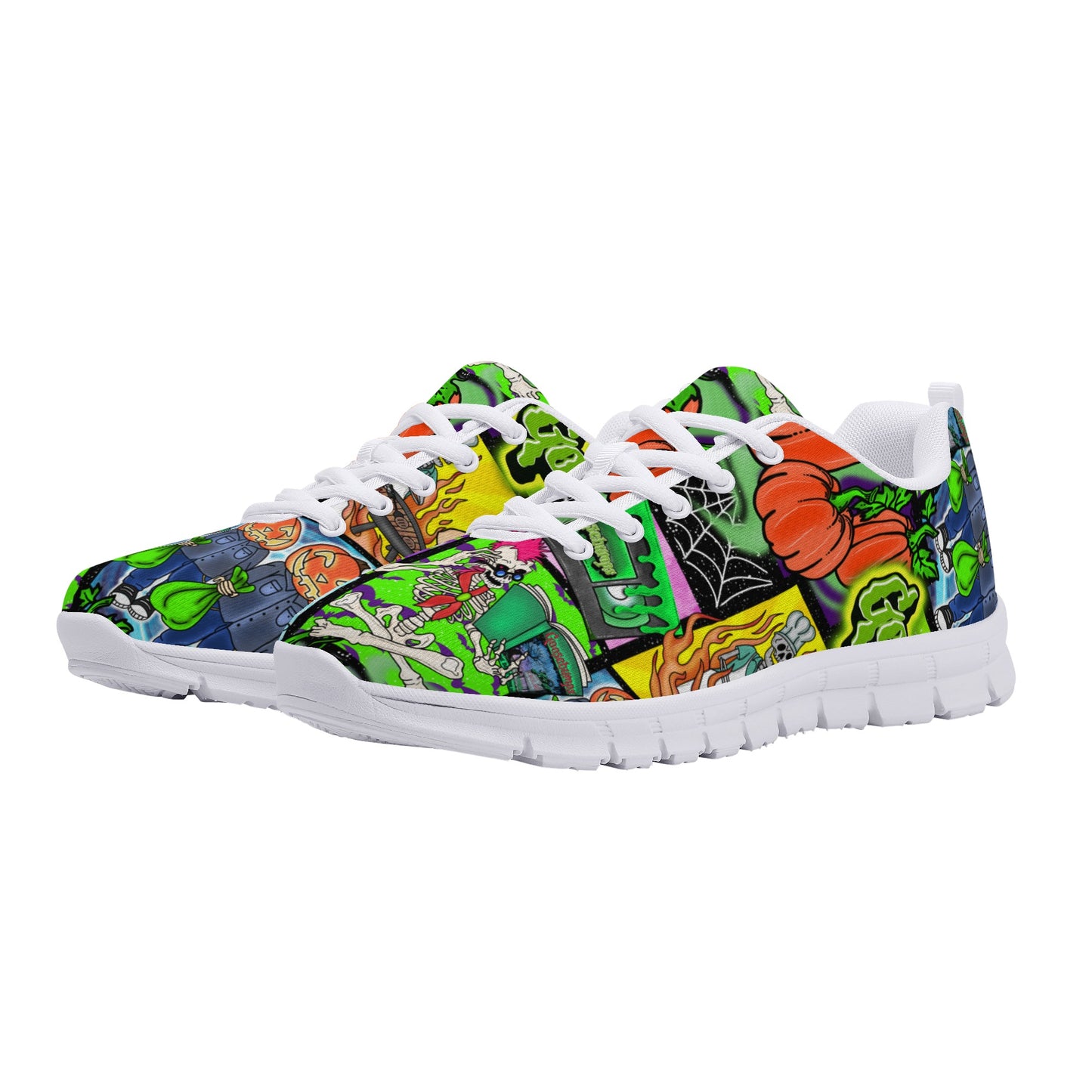 Halloween Patchwork Womens Running Shoes Classic D23-W