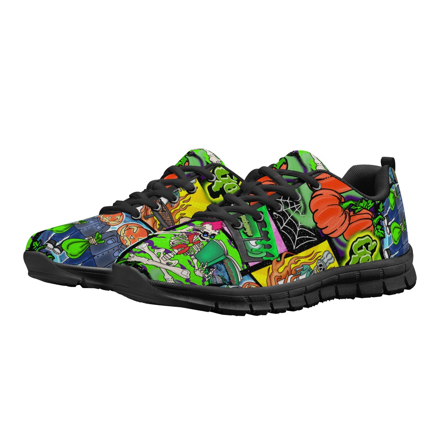 Halloween Patchwork Womens Running Shoes Classic D23-W