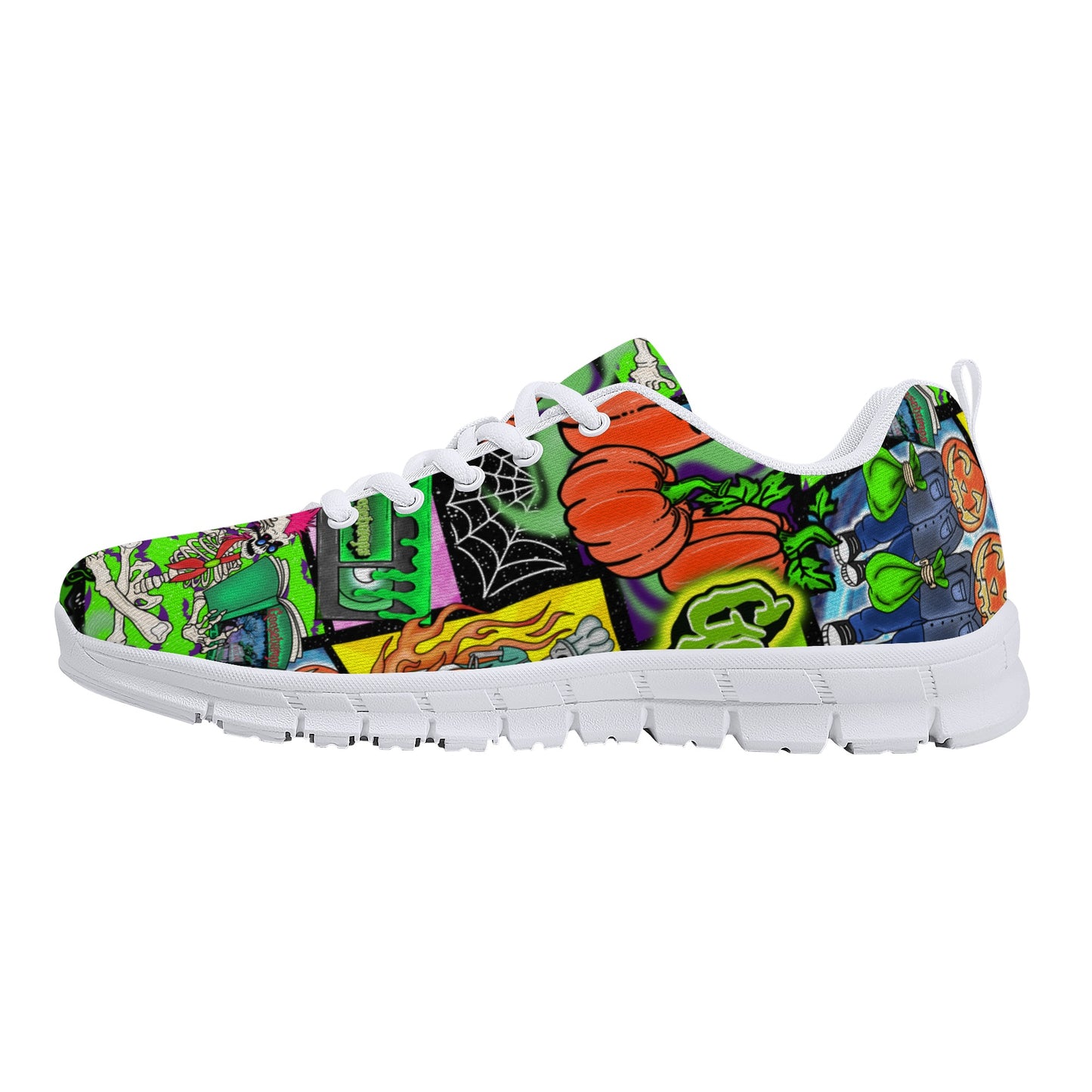 Halloween Patchwork Womens Running Shoes Classic D23-W