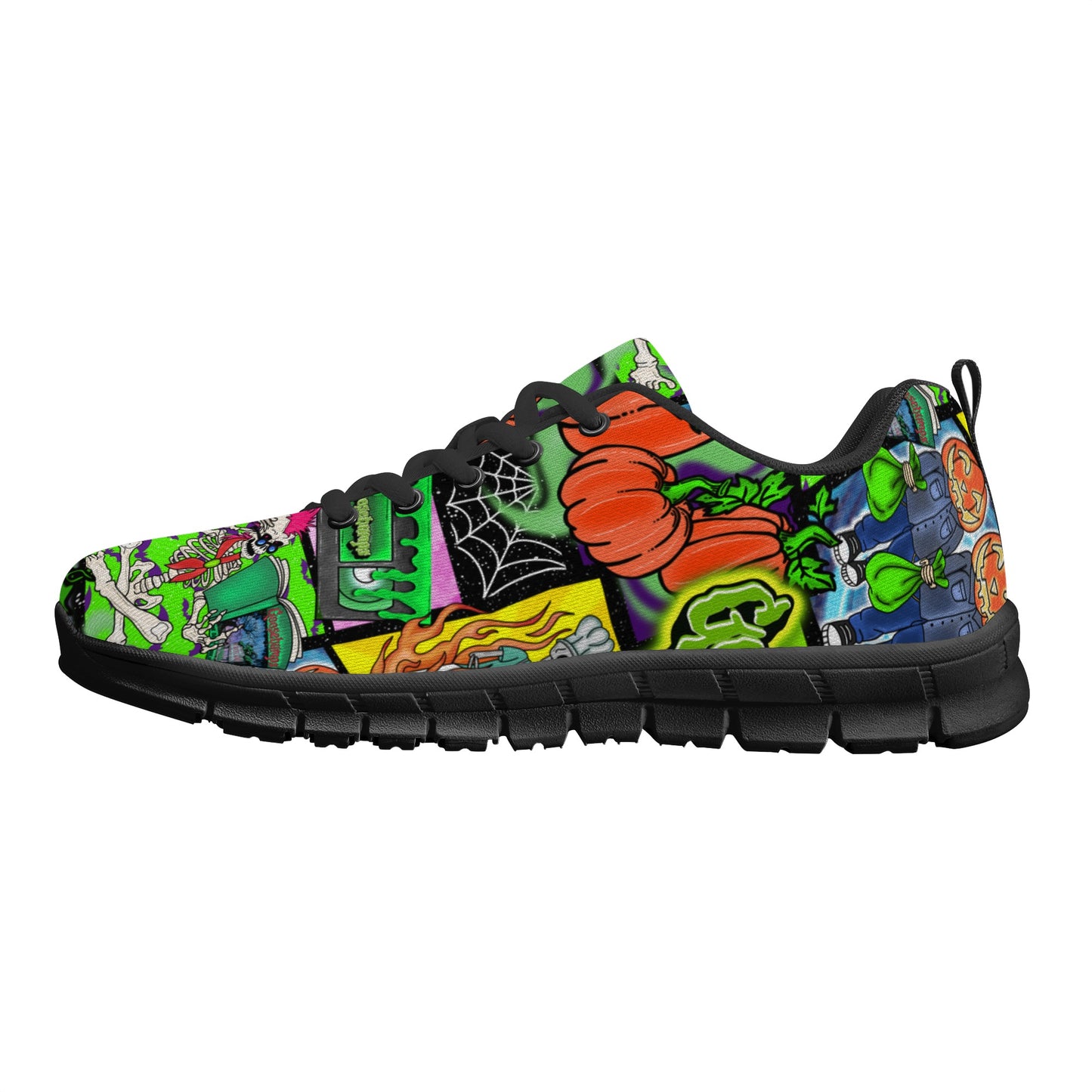 Halloween Patchwork Womens Running Shoes Classic D23-W