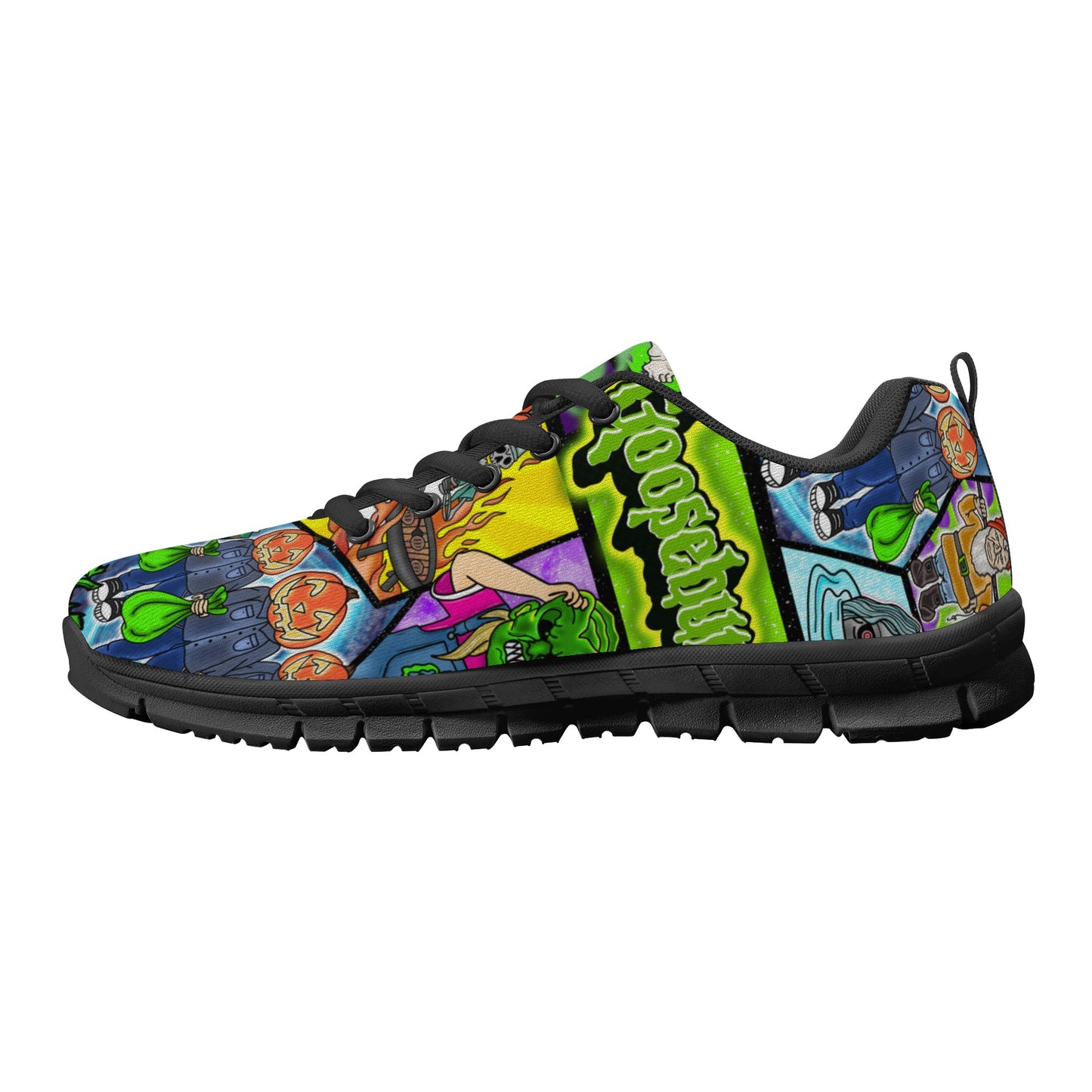 Halloween Patchwork Womens Running Shoes Classic D23-W