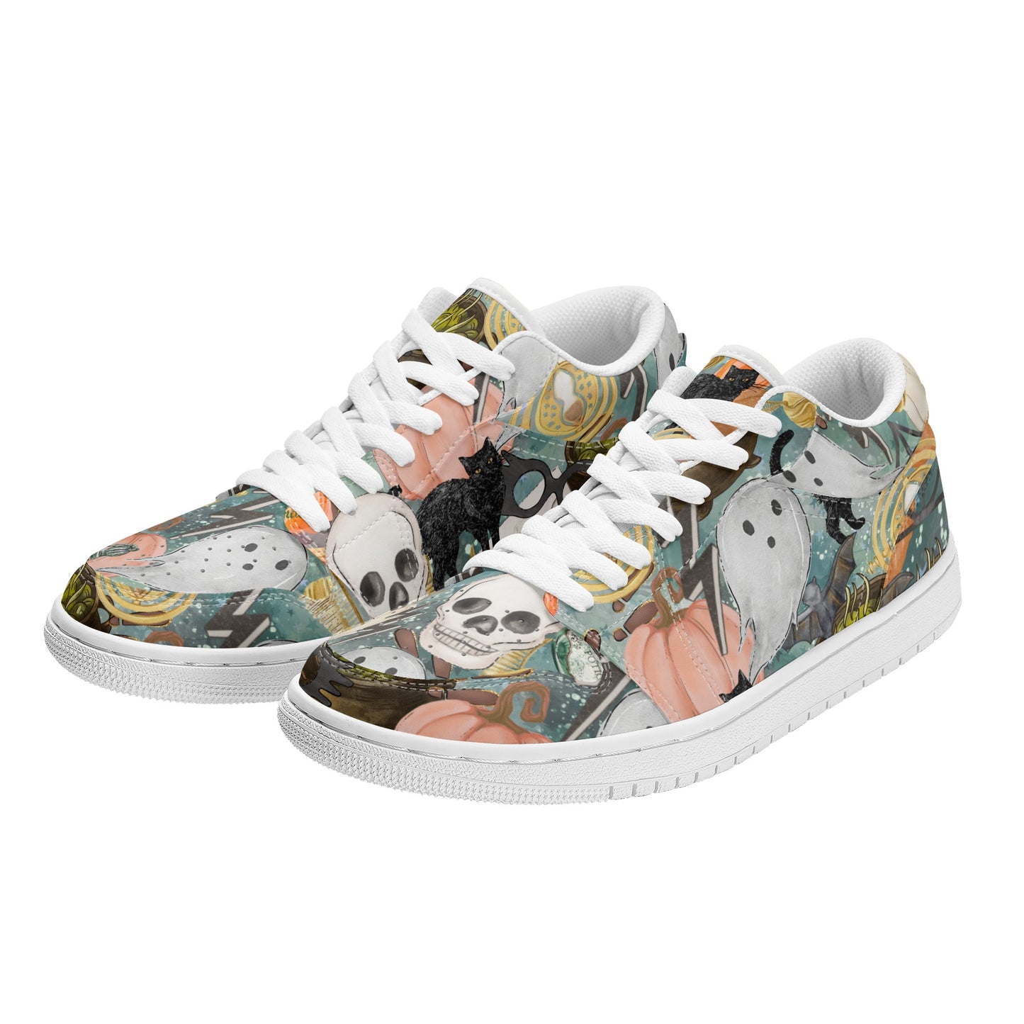 Halloween Mashup Womens Low Top Skateboard Sneakers SF-S40-W