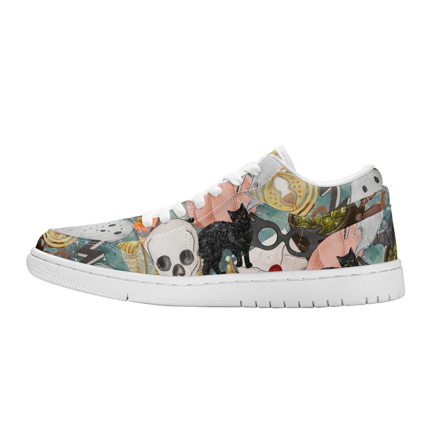 Halloween Mashup Womens Low Top Skateboard Sneakers SF-S40-W