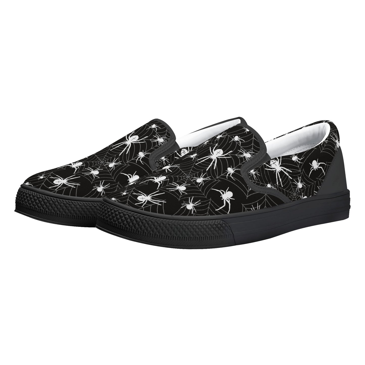 Tiny Spiders Womens Slip On Shoes D31-W