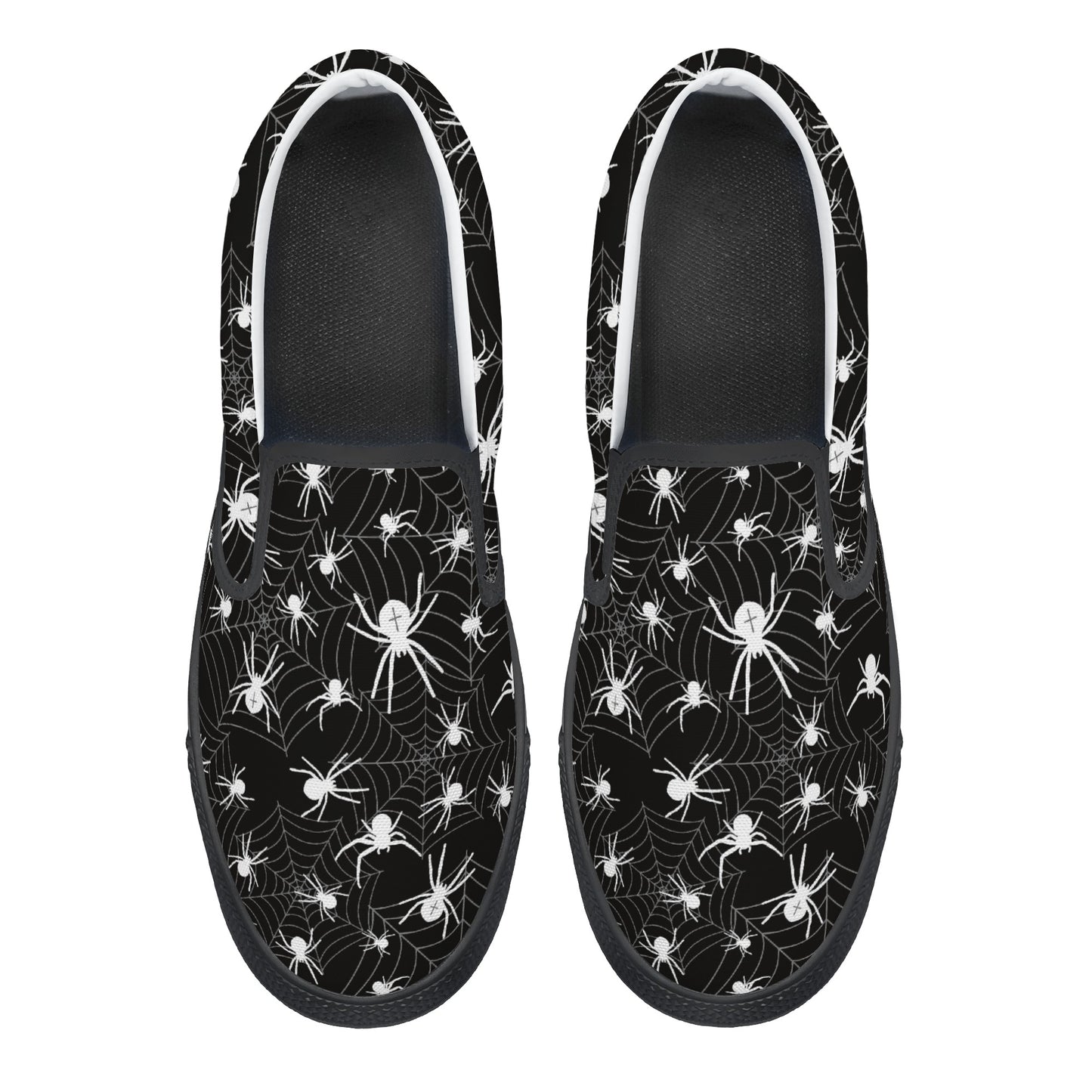 Tiny Spiders Womens Slip On Shoes D31-W