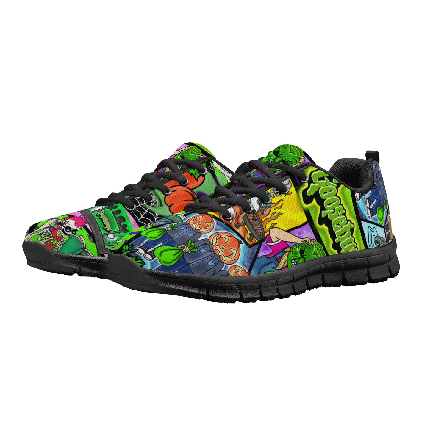 Halloween Patchwork Mens Running Shoes Classic D23-M