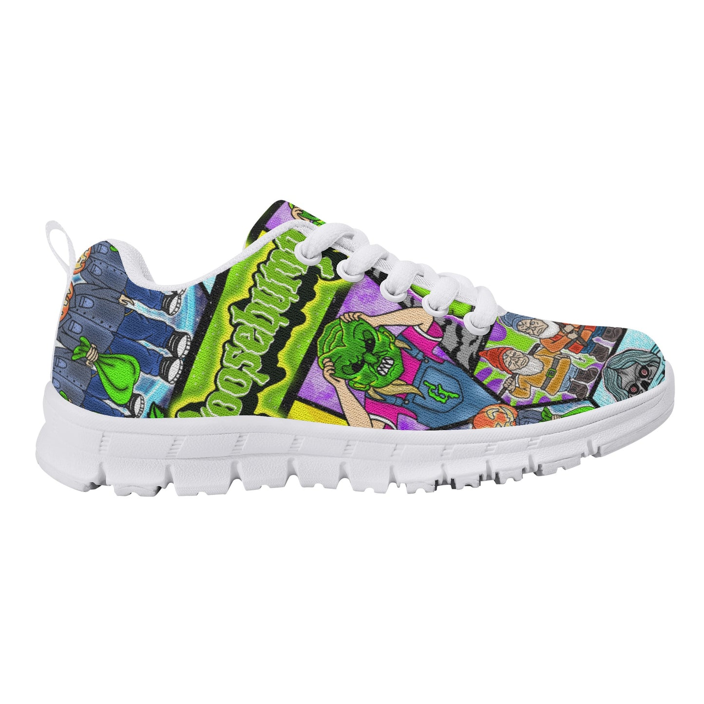 Halloween Patchwork Kids Running Shoes Classic Style D56