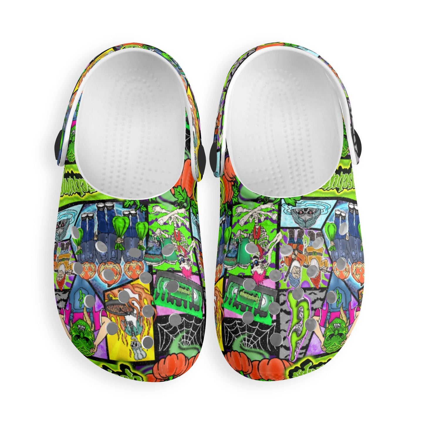 Halloween Patchwork Kids  Classic Clogs XT-S1