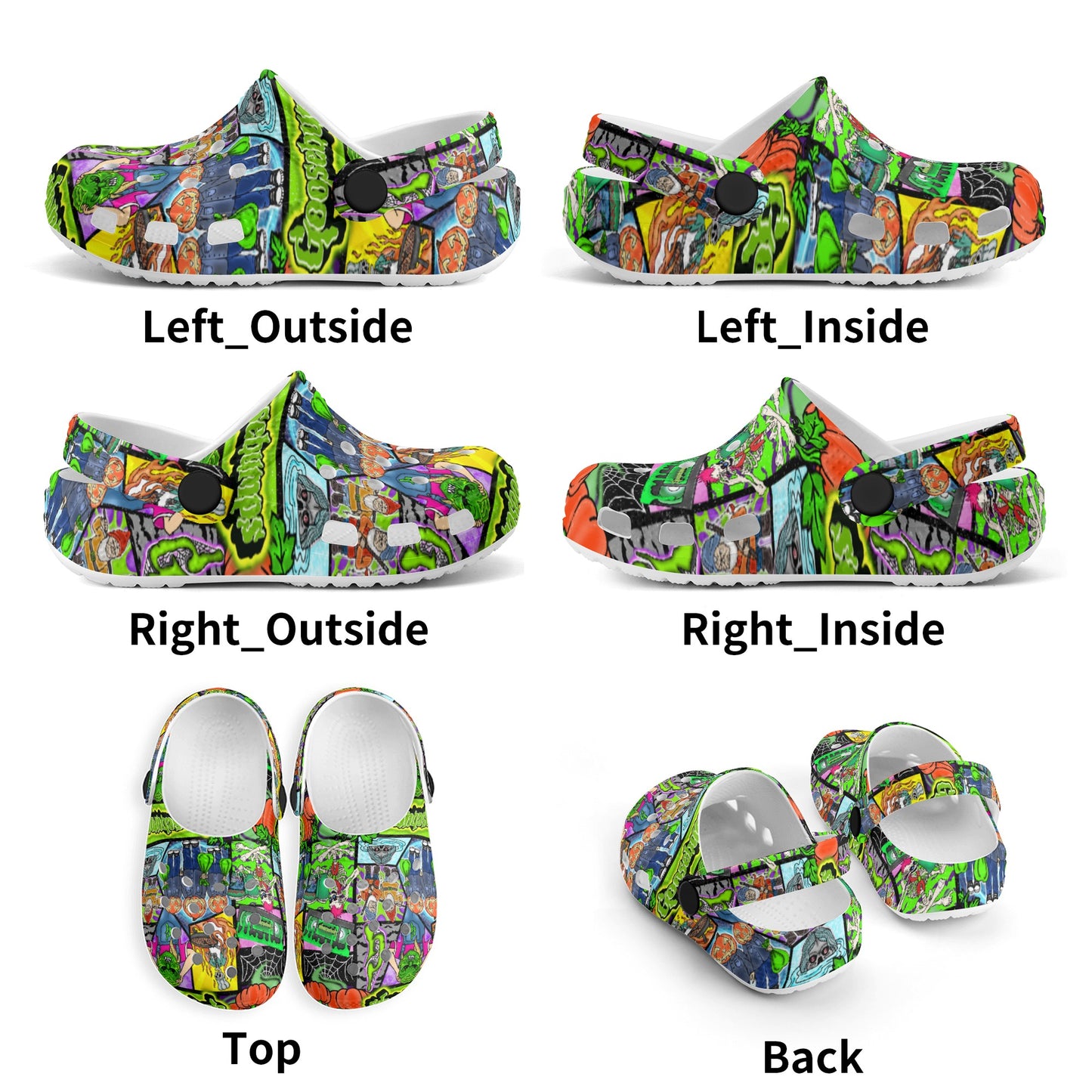 Halloween Patchwork Kids  Classic Clogs XT-S1