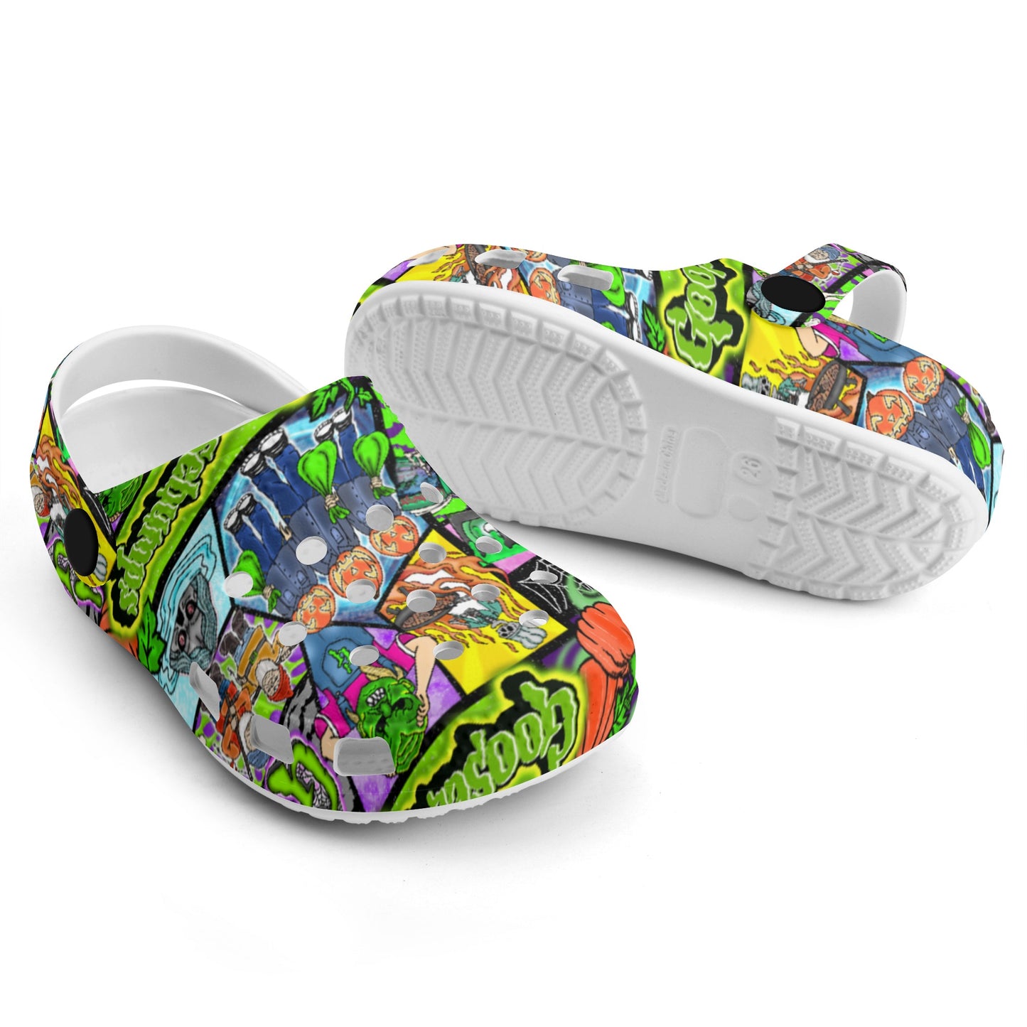 Halloween Patchwork Kids  Classic Clogs XT-S1