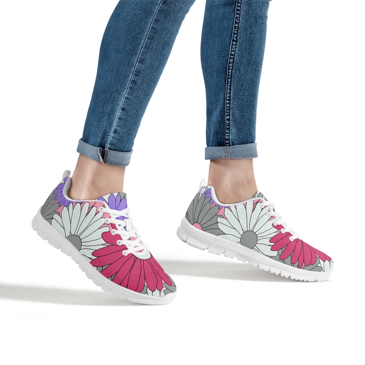 Daisy Flower Design Women's Running Shoes