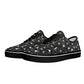 Tiny Spiders in Web Womens Court Skate Canvas Shoes