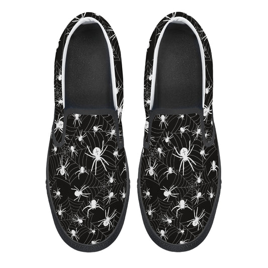 Tiny Spiders Womens Slip On Shoes D31-W