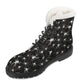 Tiny Spiders Womens Faux Fur Leather Boots SF-D86-W